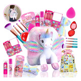 Kit Maquiagem Infantil Meninas Completo Com Mochila Criança
