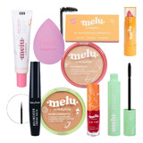 Kit Maquiagem Melu By Ruby Rose C Base Pó Rímel Delineador