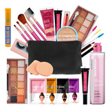 Kit Maquiagem Pincel Completo Bella Femme 23 Itens Promoção