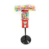 Kit Máquina De Bolinha Vending Machine Pedestal Redondo 100 Bolinha Pula Pula 27mm