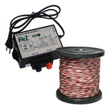 Kit Máquina De Choque Cerca Elétrica Pet Cães Gatos Fio 250
