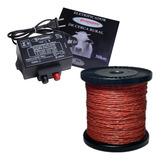 Kit Máquina De Choque Cerca Elétrica Rural Gado E Fio Lrj
