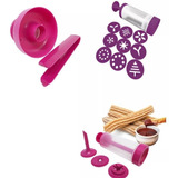 Kit Máquina De Churros De Biscoito E Faz Donnuts