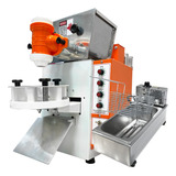 Kit Máquina De Fazer Salgados Fritadeira Elétrica 3 Litros