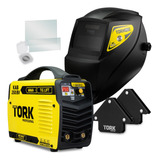 Kit Maquina De Solda Inversora Kab 250 Mma Tig Mascara Cor Amarelo preto Frequência 50 Hz 60 Hz 127v 220v