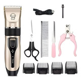 Kit Máquina De Tosa 5 Itens Gato Cachorro Profissional Pet