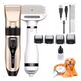 Kit Máquina De Tosa Cachorro Gato E Secador Soprador Pet