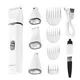 Kit Máquina De Tosa Pets Gato Cachorro Tosador Profissional- Kit De Aparador De Pelos Para Animais De Estimação 4 Em 1- Sem Fio E Recarregável Para Cães E Gatos