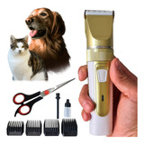Kit Máquina De Tosa Pets Gato Cachorro Tosador Profissional