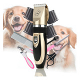 Kit Máquina De Tosa Pets Gato Cachorro Tosador Profissional