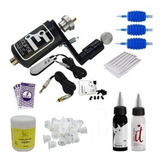 Kit Maquina Eclipse Pedal Cabo Tintas Batoques Tattoo Bh