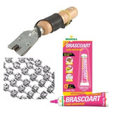 Kit Maquina P Riscar frisar Chinelo E Pneus 220v Strass