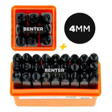 Kit Marcador Punção Alfanumérico 36 Peças 4mm Letras números Tamanho Do Carácter 4 Mm