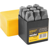 Kit Marcadores Algarismo Número Aço Gravação 8mm Plus Vonder