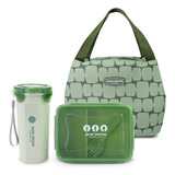 Kit Marmita Com Copo Fitness Bolsa Térmica Academia Trabalho