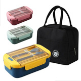 Kit Marmita Fitness 1l Com Bolsa Térmica Academia Trabalho