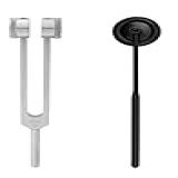 Kit Martelo Babinski Diapasão 256 Hz Preto 