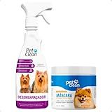 Kit Máscara De Hidratação Soft Line - Desembaraçador Pelos Longos Cachorro E Gato Pet Shop Pet Clean
