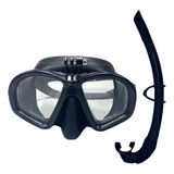 Kit Máscara De Mergulho Com Suporte Go Pro Snorkel