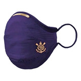 Kit Máscara Fiber Knit Air Corinthians Filtros Suporte Cor Roxa Tamanho M