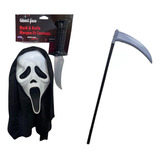 Kit Máscara Pânico C Faca Fun World Foice Morte Fantasia