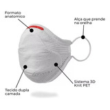 Kit Máscara Proteção Fiber Air Mask