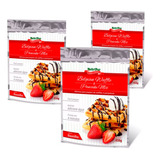 Kit Massa De Waffles E Panquecas Nutripur 3 Unid De 450g 