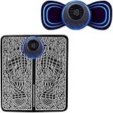 Kit Massageador Alivia Dores Muscular Corpo Cervical Pescoço Lombar Tapete Massageador De Pés Elétrico Portátil Recarregável EMS
