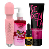 Kit Massageador Vibrador Varinha Mágica Meltesão Babahidrata