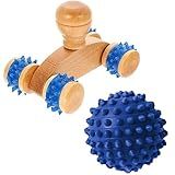 Kit Massageadores Para Fisioterapia Massageador Corporal Bolas Exercitadoras Esfera Fisioterapica Grip Ball Fisioball Massageador Carrinho E Bolinha Para Fisioterapia Masseadores Para Maos Pés Pernas Pescoço Corpo Bola Massageadora Para Dor Muscular Luiggi Presentes