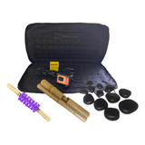 Kit Massagem Pedras Quentes Vulcânicas 110v Bambus Rolo