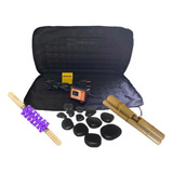 Kit Massagem Pedras Quentes Vulcânicas 220v Bambus Rolo