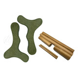 Kit Massagens Modeladora E Redução Bambus Pantalas Cor Nude
