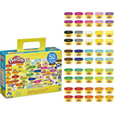 Kit Massinha Play Doh 50 Potes De Massa Modelar Infantil 28g Cor Colorido