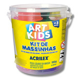 Kit Massinhas De Modelar Art Kids N  1 150g C Moldes Acrilex