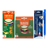 Kit Material Escolar Volta As Aulas 29 Itens Leo E Leo