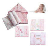 Kit Maternidade Bebe 13 Peças Pano De Boca Cueiro E Toalha