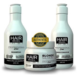 Kit Matizador Hair Brasil Shampoo Condicionador Máscara