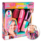 Kit Mechas Coloridas Chapinha Infantil Pinta Cabelo Colorido