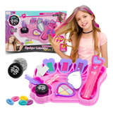Kit Mechas Coloridas Pinte O Cabelo Salão Beleza Menina