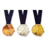 Kit Medalha Futebol 63mm