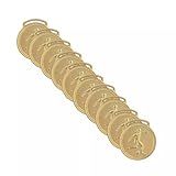 Kit Medalha Vitória Futebol 50Mm 10 Unidades -Ouro-