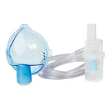 Kit Medicate Mascara Inalação Md1100 Tf Turbo Com Encaixe Cor Azul