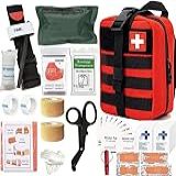 Kit Médico Mini Kit De Primeiros Socorros - Táticas Kit De Primeiros Socorros Sobrevivência Camping Equipamento De Sobrevivência Molle Trauma Mochila Torniquete Bandagem (cor: Vermelho)