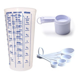 Kit Medida Conjunto De Medidores Copo Xicara Colher
