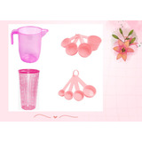 Kit Medidor 10 Pçs Colheres Xícaras Copo Graduado Jarra Bol