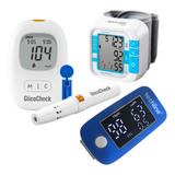 Kit Medidor De Glicemia De Pressão Saturação Com Brinde