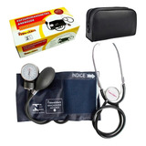 Kit Medidor De Pressão Manual Estetoscópio Premium