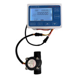 Kit Medidor Dosador Vazão Automático Lcd E Sensor 1 2 Pol