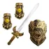 Kit Medieval Com Espada   Escudo E Bracelete Knights 4 Pecas